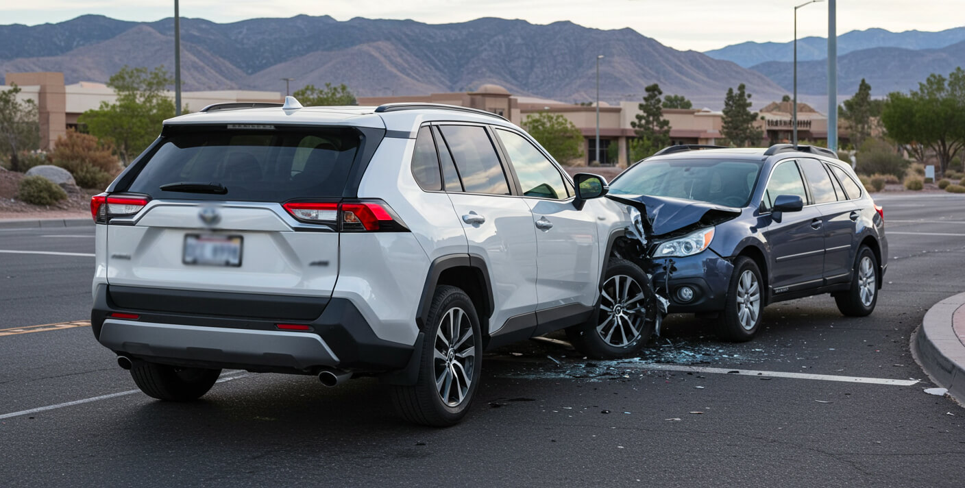 Choque con vuelco en Sunset Road y Gibson Road en Henderson, NV