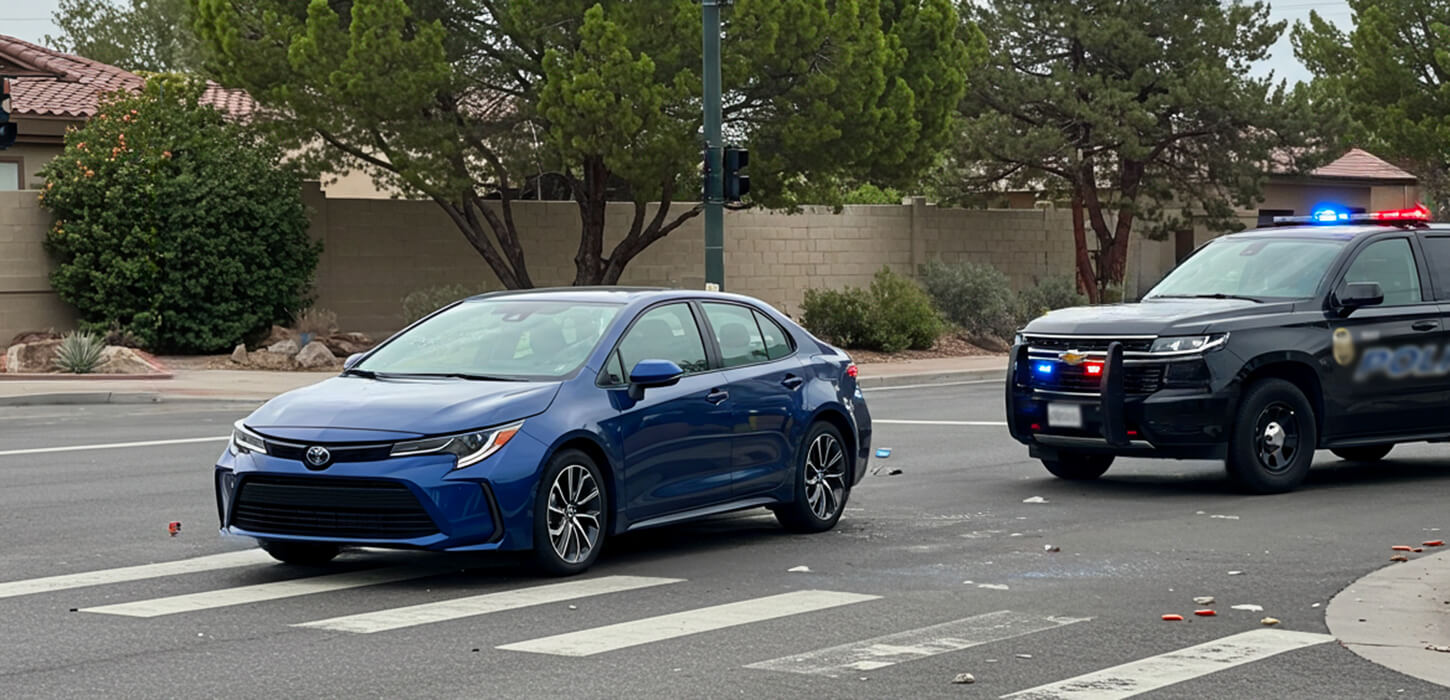 Pedestrian Hospitalized After Being Hit by a Car on Desert Inn Road and Grand Canyon Drive in Las Vegas, NV