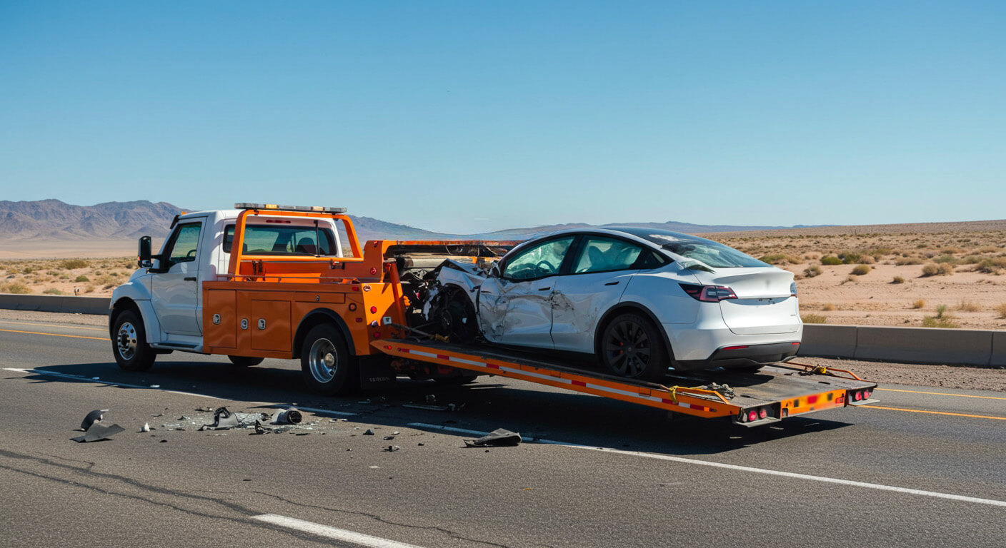 Pasajero herido tras un accidente de coche en Nellis Boulevard y Charleston Boulevard en Las Vegas, NV