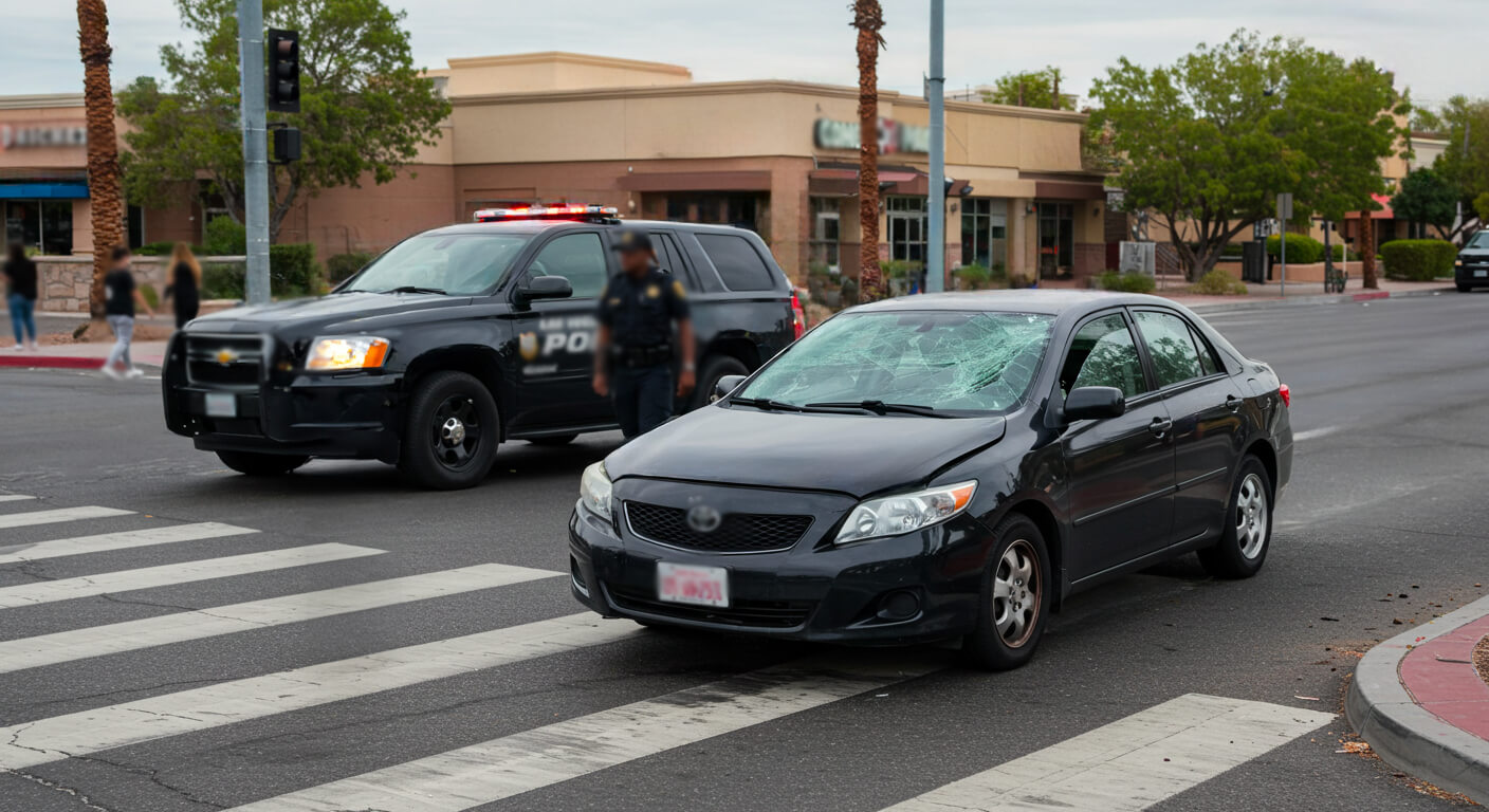 Pedestrians Hospitalized After Being Hit by a Car on Tropicana Avenue and Fort Apache Road in Las Vegas, NV
